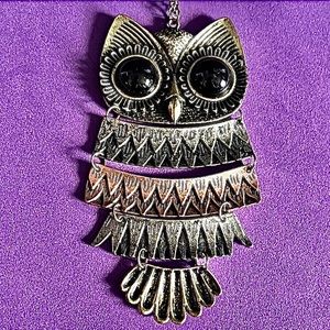 Claire's Articulated Large Owl Pendant - New Old Stock